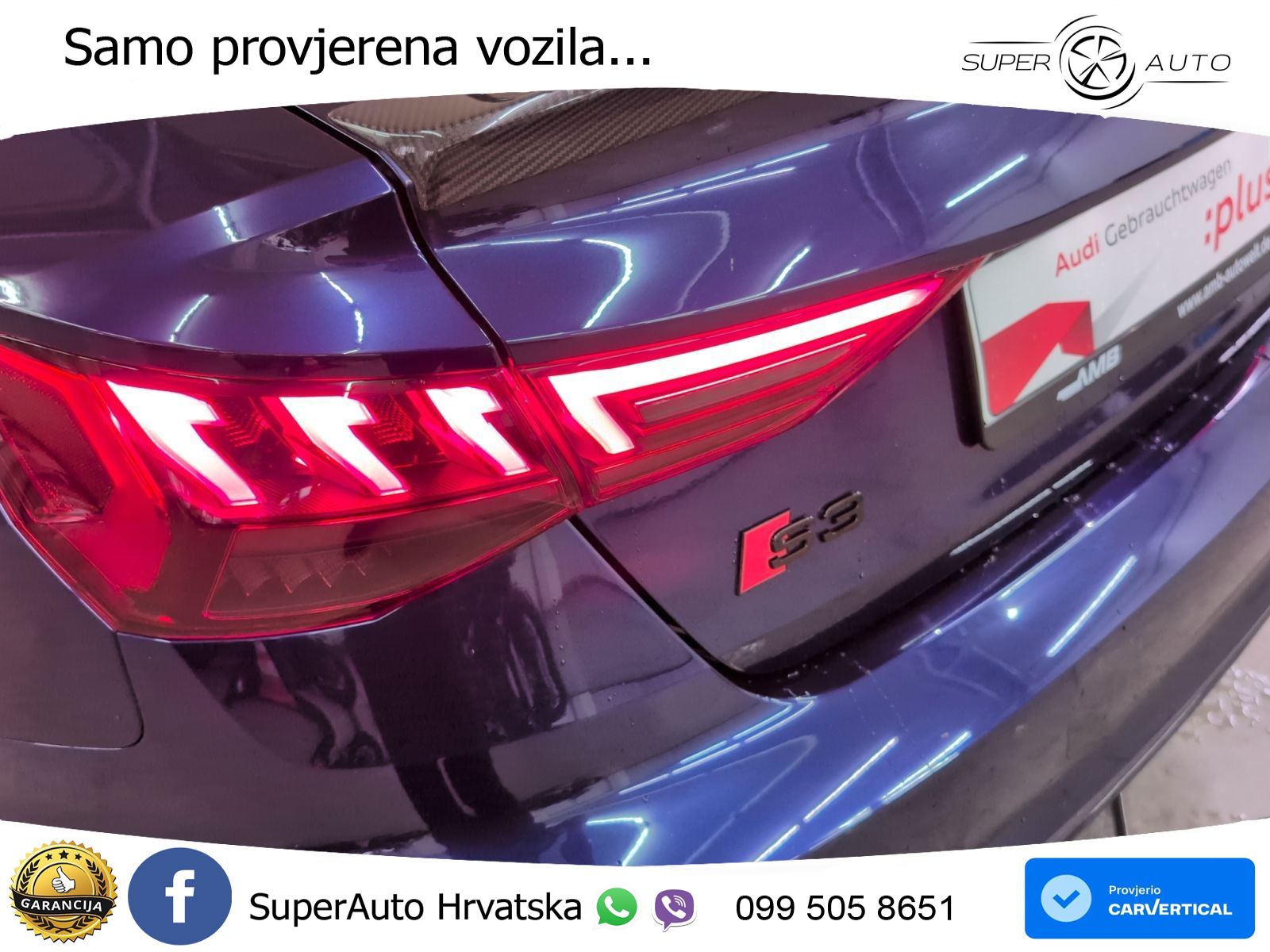 Audi S3 Limuzina 2.0 TFSI (310 KS) quattro S tronic MATRIX+GR SJED+KAM