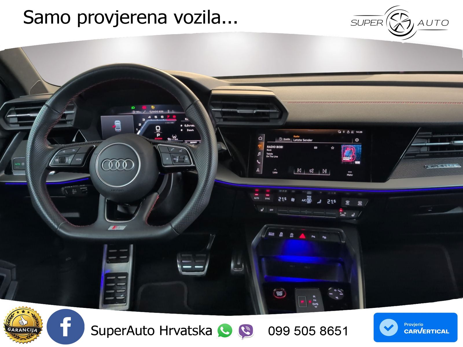 Audi S3 Limuzina 2.0 TFSI (310 KS) quattro S tronic MATRIX+GR SJED+KAM