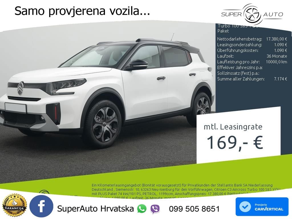 Citroen C3 Aircross 1.2 PureTech (101 KS) YOU
