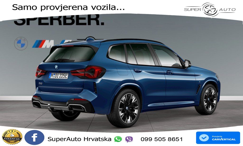 BMW iX3 80 kWh (286 KS) ACC+HEAD+GR SJED+360+PANO
