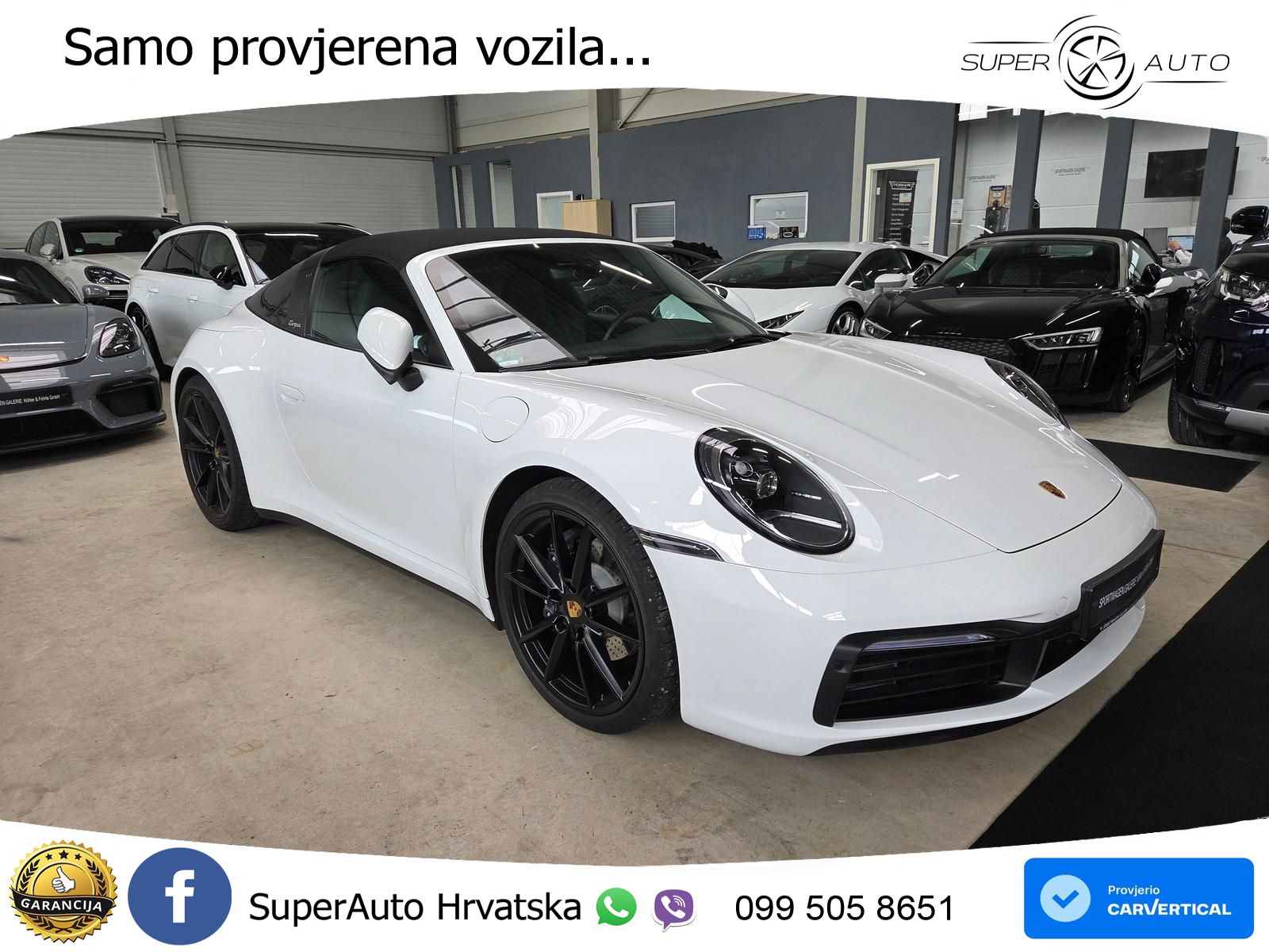 Porsche 911 Targa 4 3.0 (385 KS) PDK LED+GR SJED+ACC