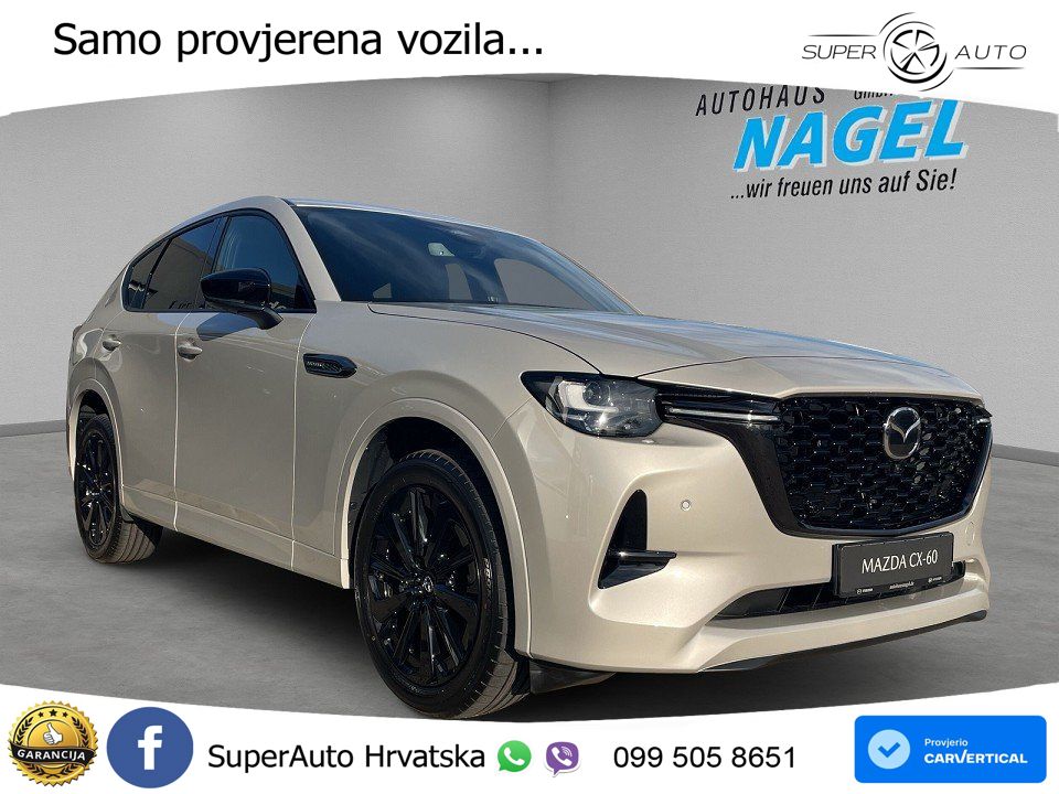 Mazda CX-60 3.3 e-Skyactiv D (254 KS) AWD Automatic LED+GR SJED+ACC