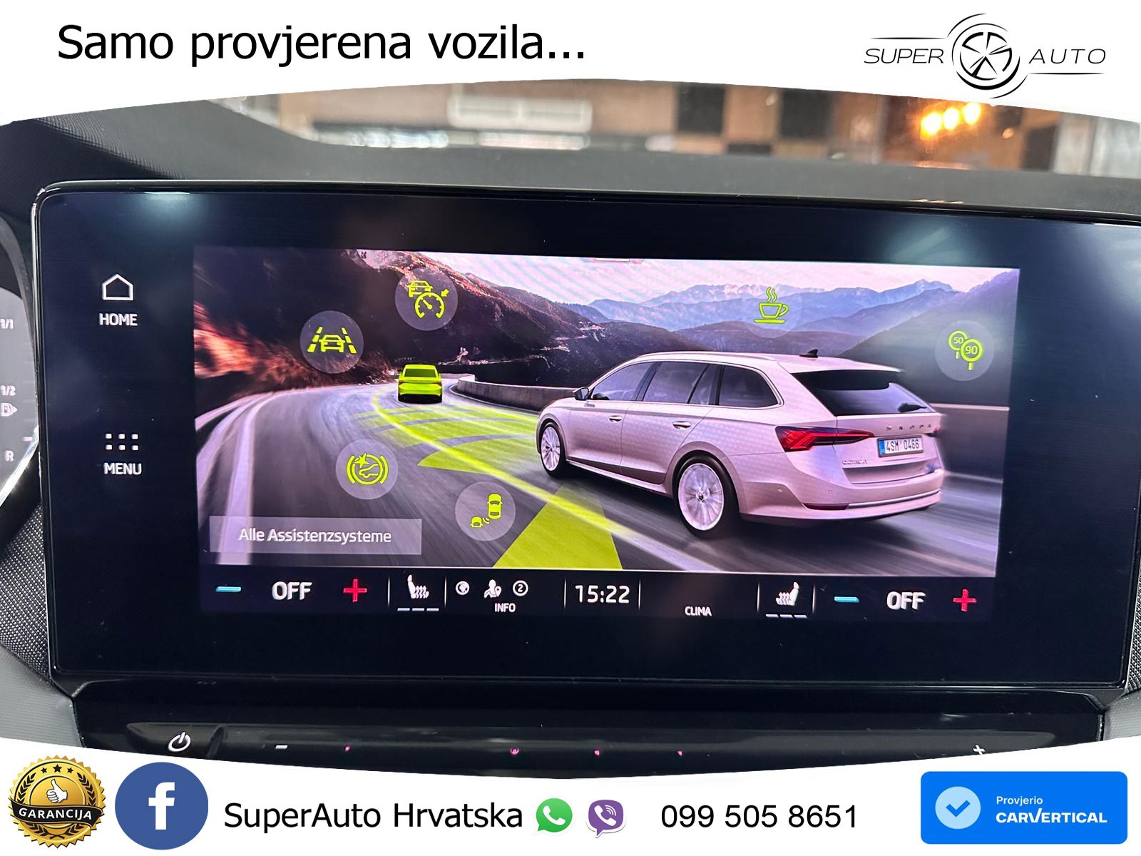 Škoda Octavia Combi 2.0 TDI (150 KS) DSG LED+GR SJED+ACC