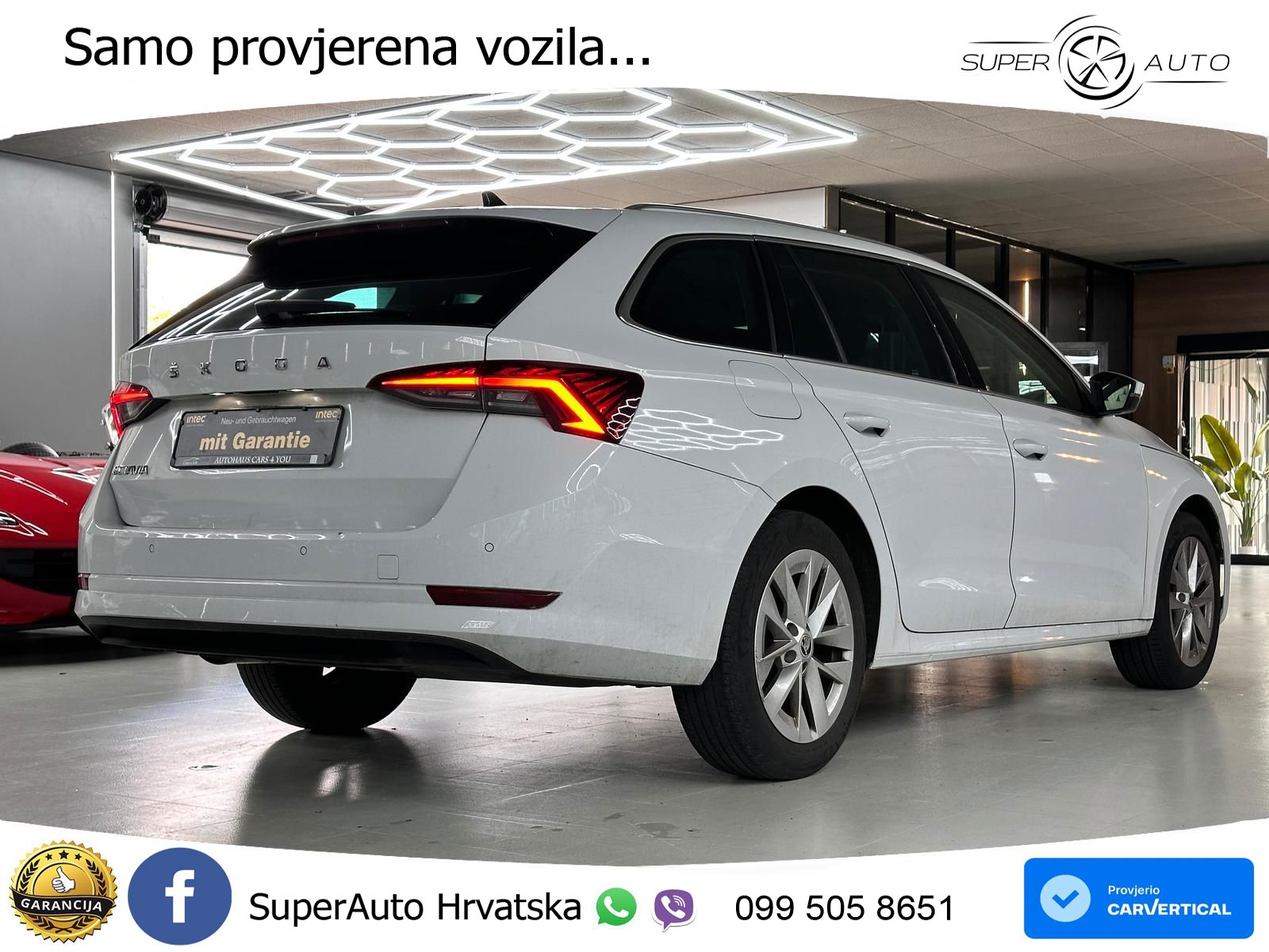 Škoda Octavia Combi 2.0 TDI (150 KS) DSG LED+GR SJED+ACC