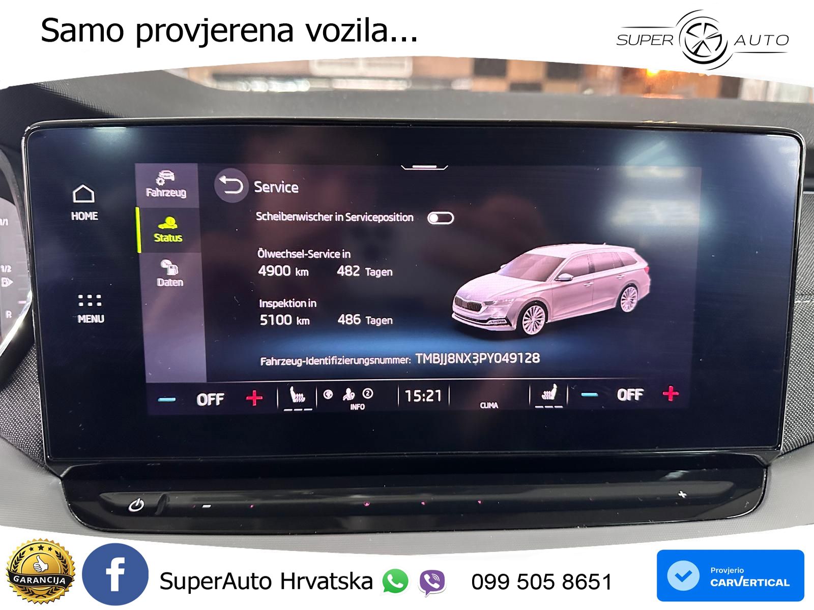 Škoda Octavia Combi 2.0 TDI (150 KS) DSG LED+GR SJED+ACC