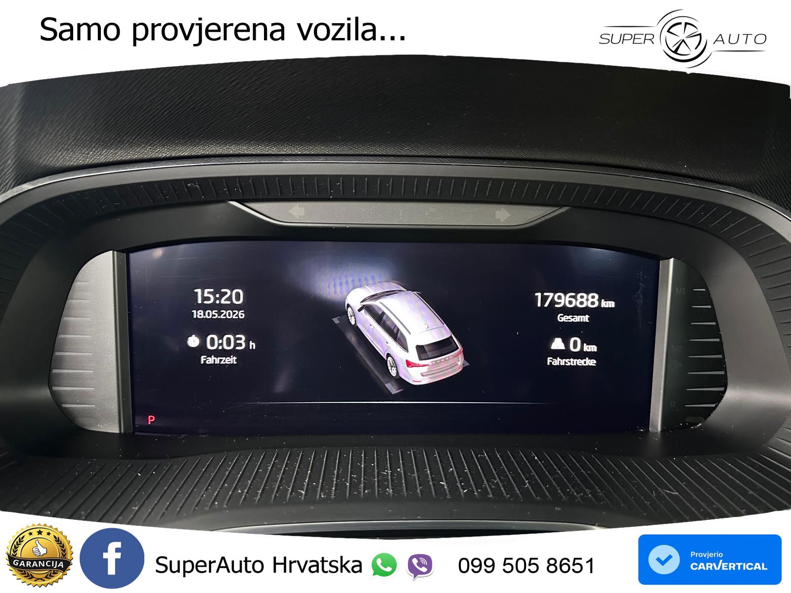 Škoda Octavia Combi 2.0 TDI (150 KS) DSG LED+GR SJED+ACC