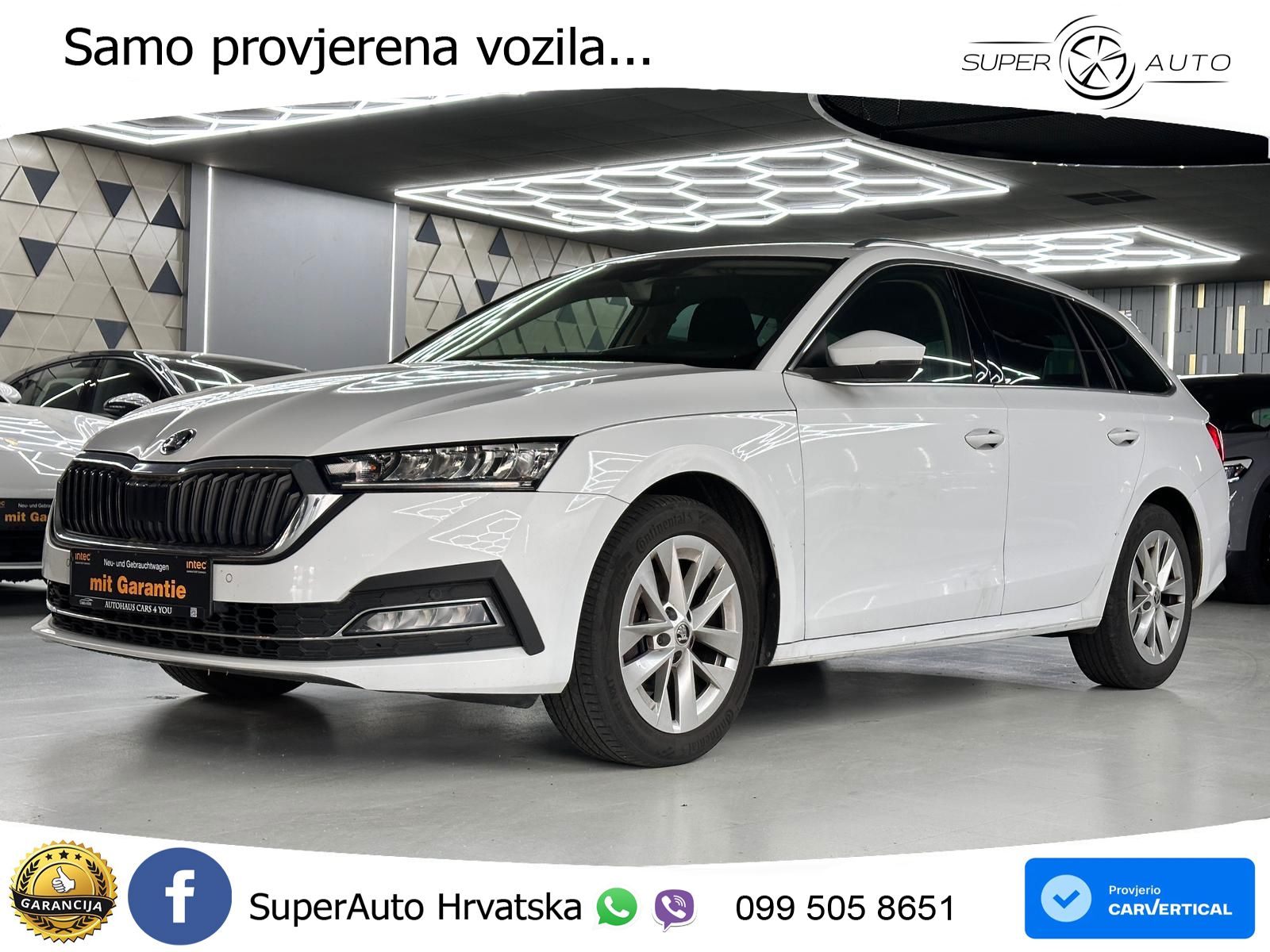 Škoda Octavia Combi 2.0 TDI (150 KS) DSG LED+GR SJED+ACC
