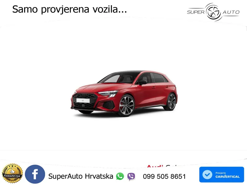 Audi S3 2.0 TFSI (310 KS) quattro S tronic MATRIX+GR SJED+KAM