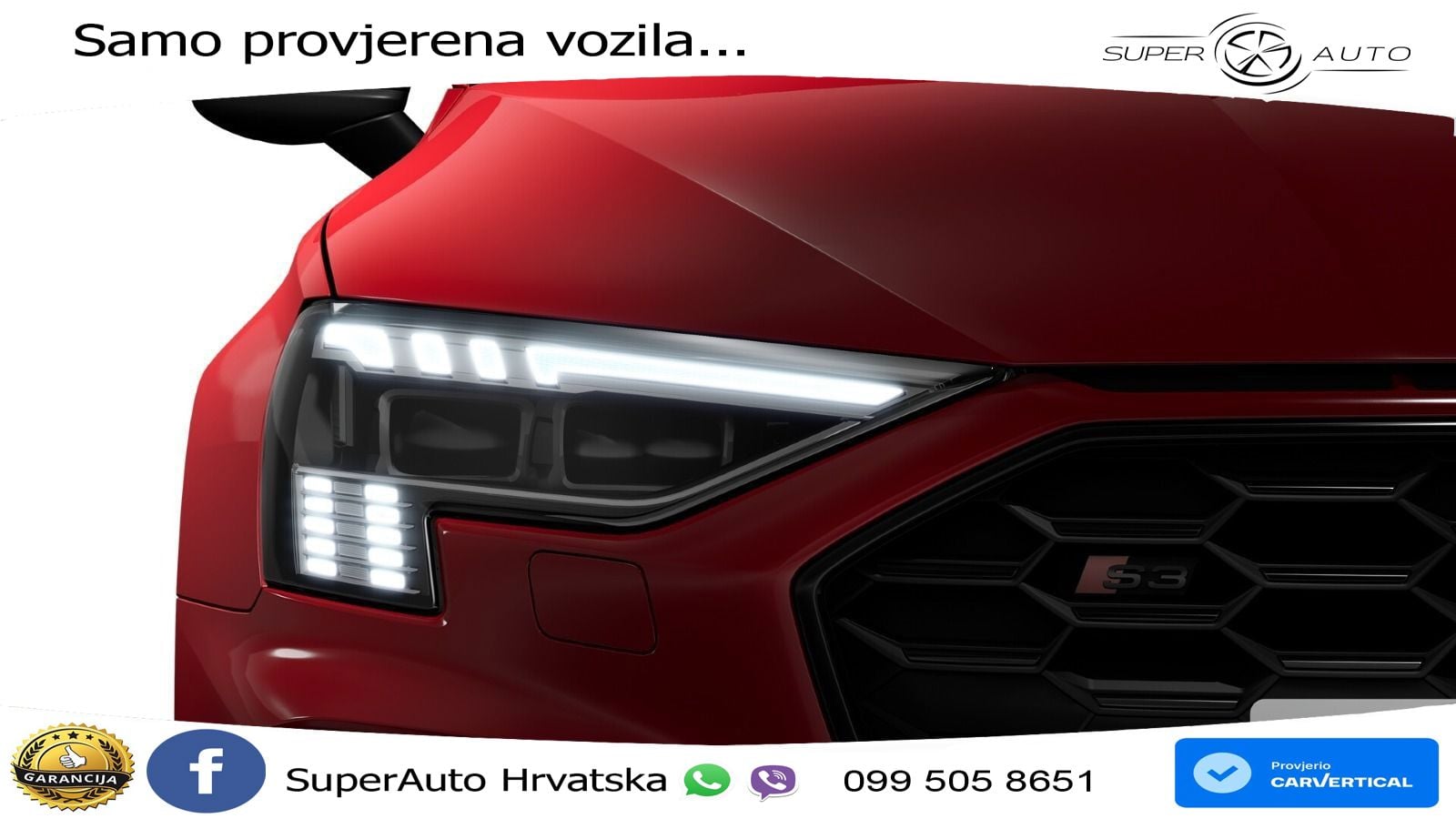 Audi S3 2.0 TFSI (310 KS) quattro S tronic MATRIX+GR SJED+KAM