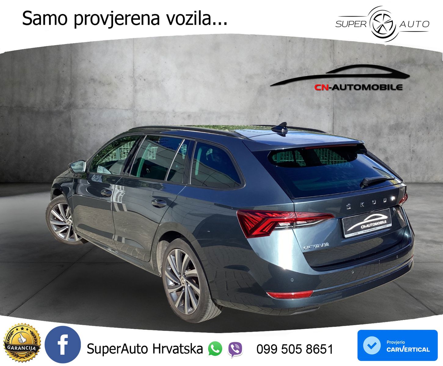 Škoda Octavia Combi 2.0 TDI (150 KS) DSG LED+GR SJED+ACC
