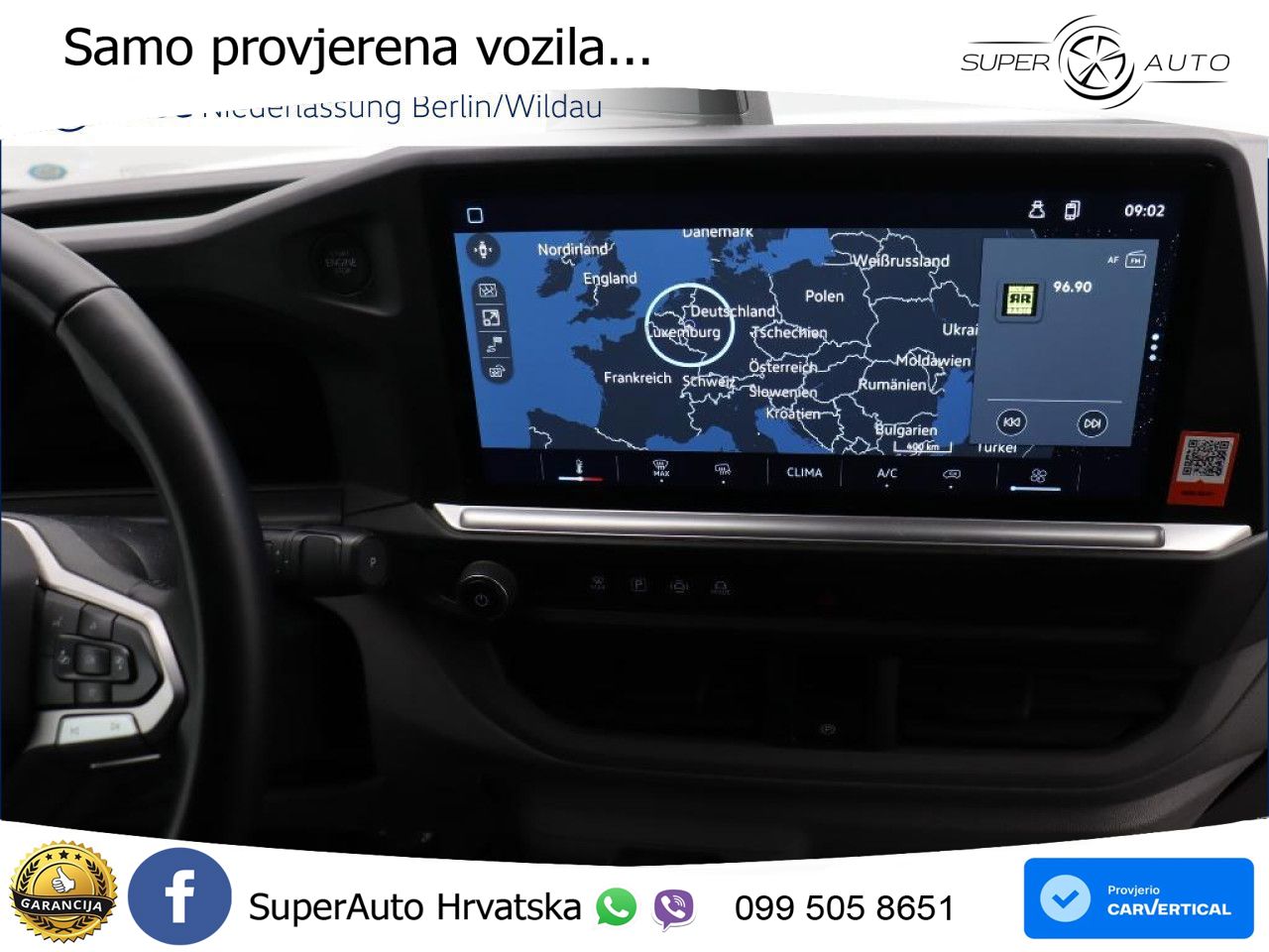 Volkswagen Transporter Kasten Lang VorbAHK Navi PDC Klima 150 KS