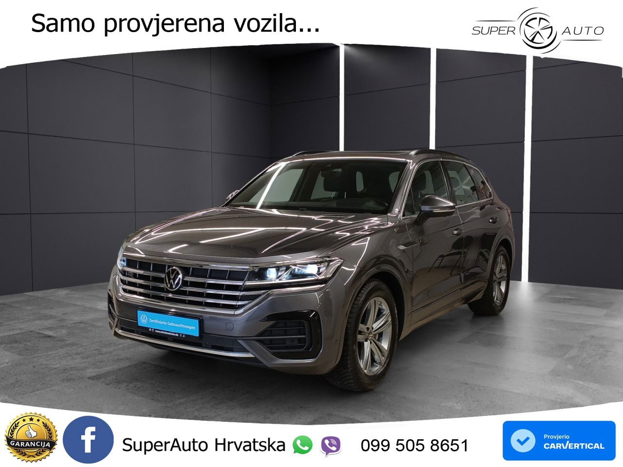Volkswagen Touareg 3.0 V6 TDI (231 KS) 4MOTION Tiptronic R-Line ZRAČNI+ACC+GR SJED+KAM+PANO