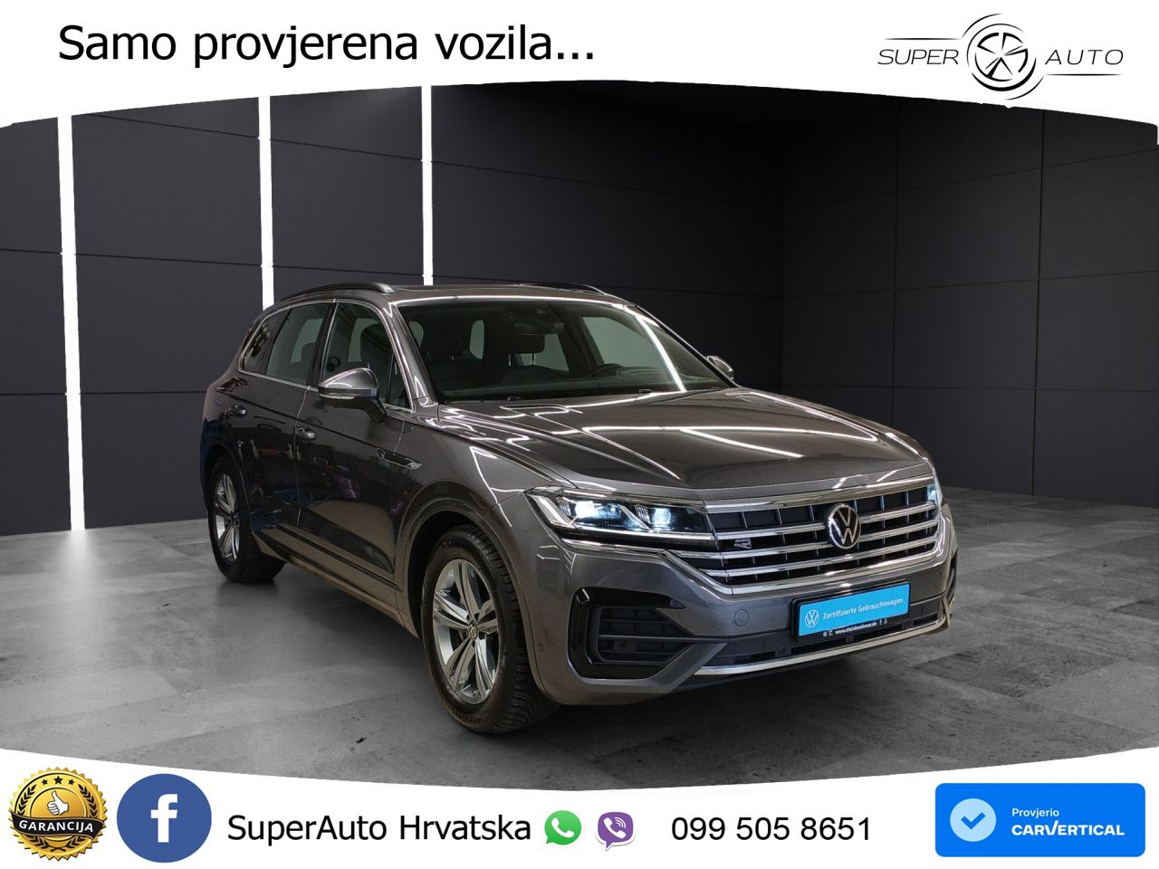 Volkswagen Touareg 3.0 V6 TDI (231 KS) 4MOTION Tiptronic R-Line ZRAČNI+ACC+GR SJED+KAM+PANO