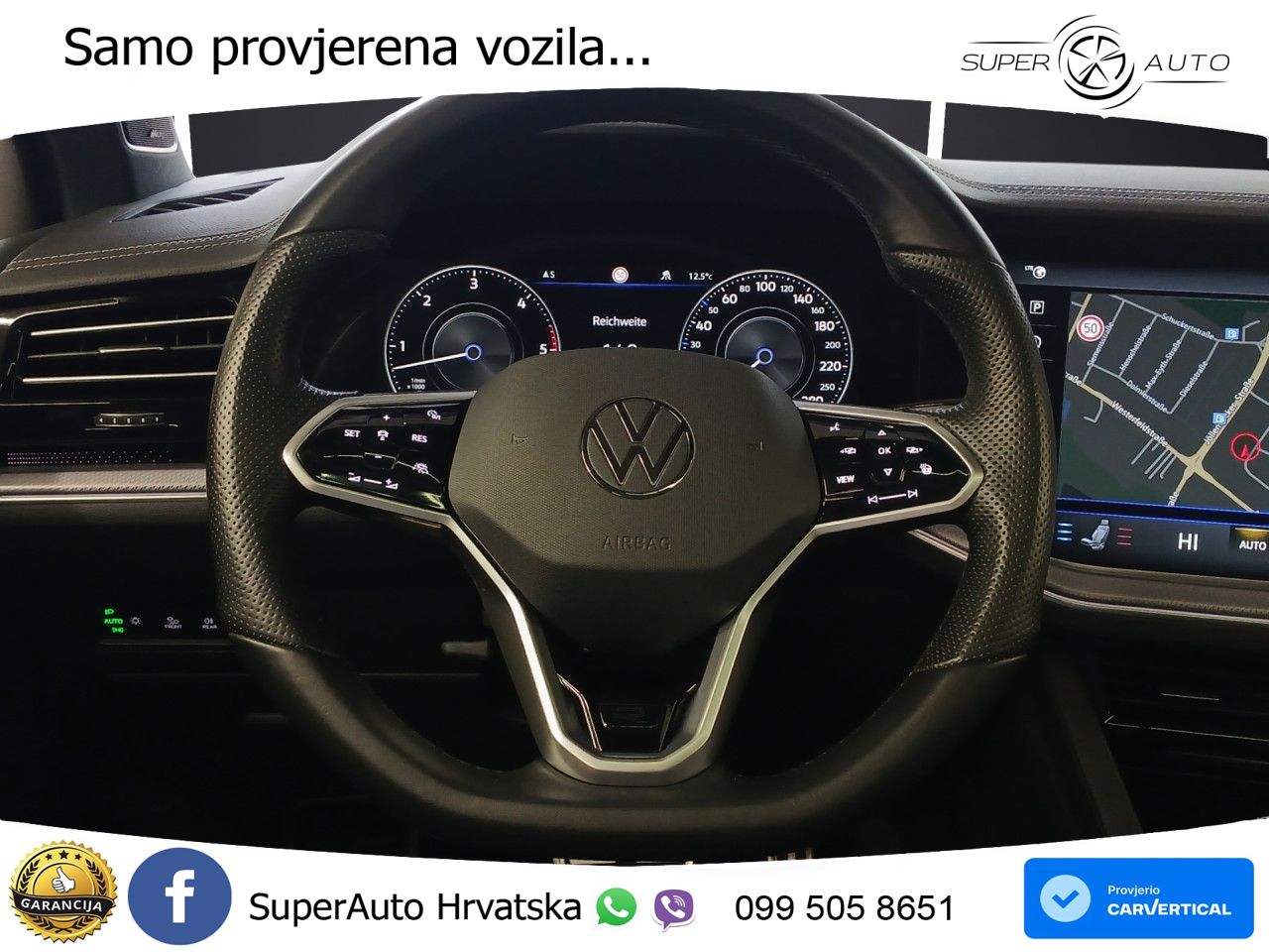 Volkswagen Touareg 3.0 V6 TDI (231 KS) 4MOTION Tiptronic R-Line ZRAČNI+ACC+GR SJED+KAM+PANO