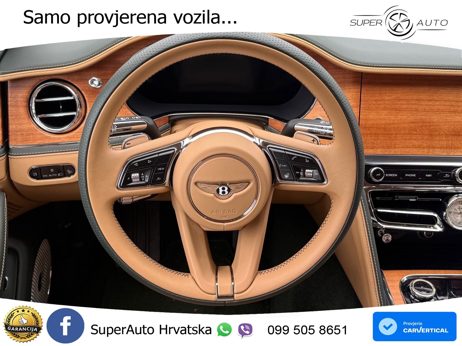 Bentley Flying Spur III 6.0 W12 (635 KS) AWD Automatic ZRAČNI+ACC+4xGR SJED+KAM