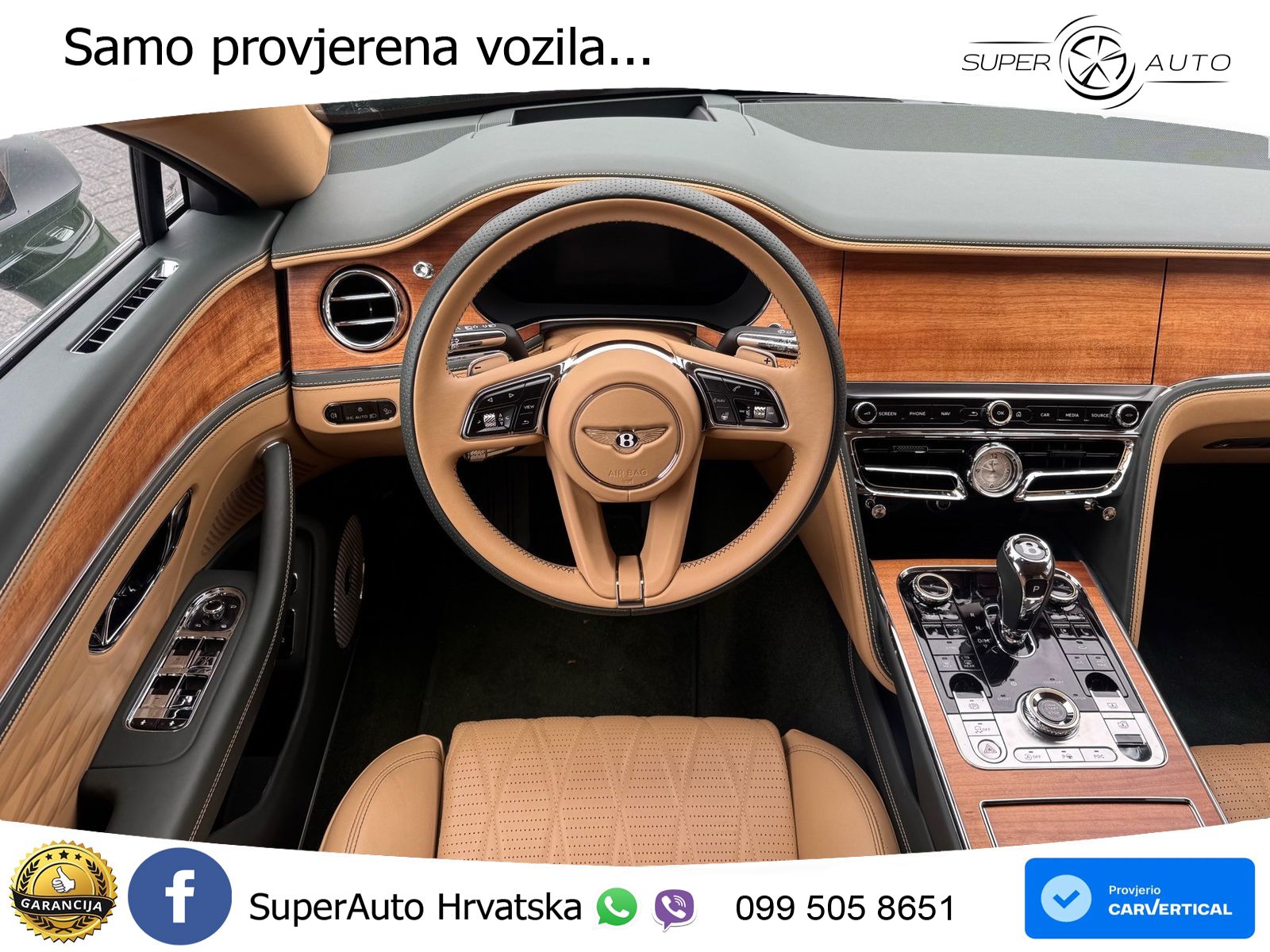Bentley Flying Spur III 6.0 W12 (635 KS) AWD Automatic ZRAČNI+ACC+4xGR SJED+KAM
