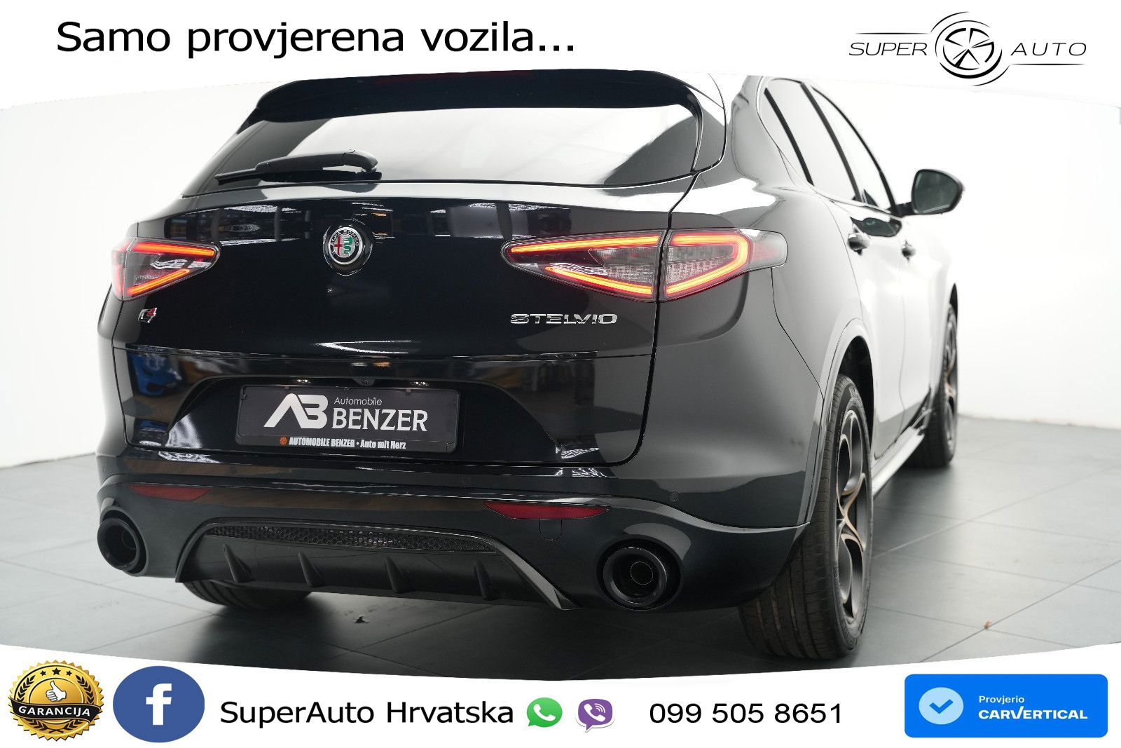 Alfa Romeo Stelvio 2.2 MultiJet II (210 KS) Q4 Automatic LED+GR SJED+ACC