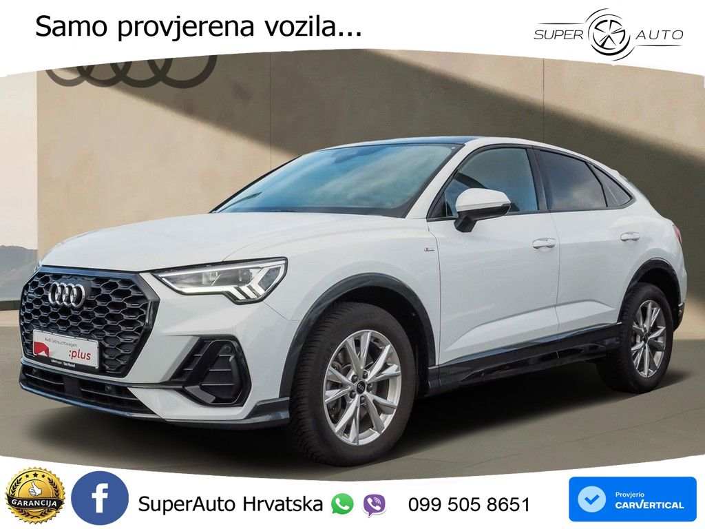 Audi Q3 Sportback 40 TFSI (190 KS) quattro S tronic S line LED+GR SJED+ACC