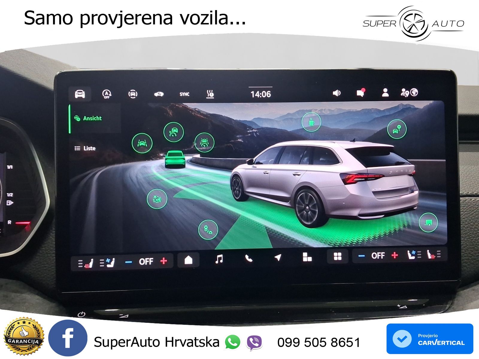 Škoda Octavia Combi 2.0 TDI (150 KS) DSG Selection MATRIX+GR SJED+KAM