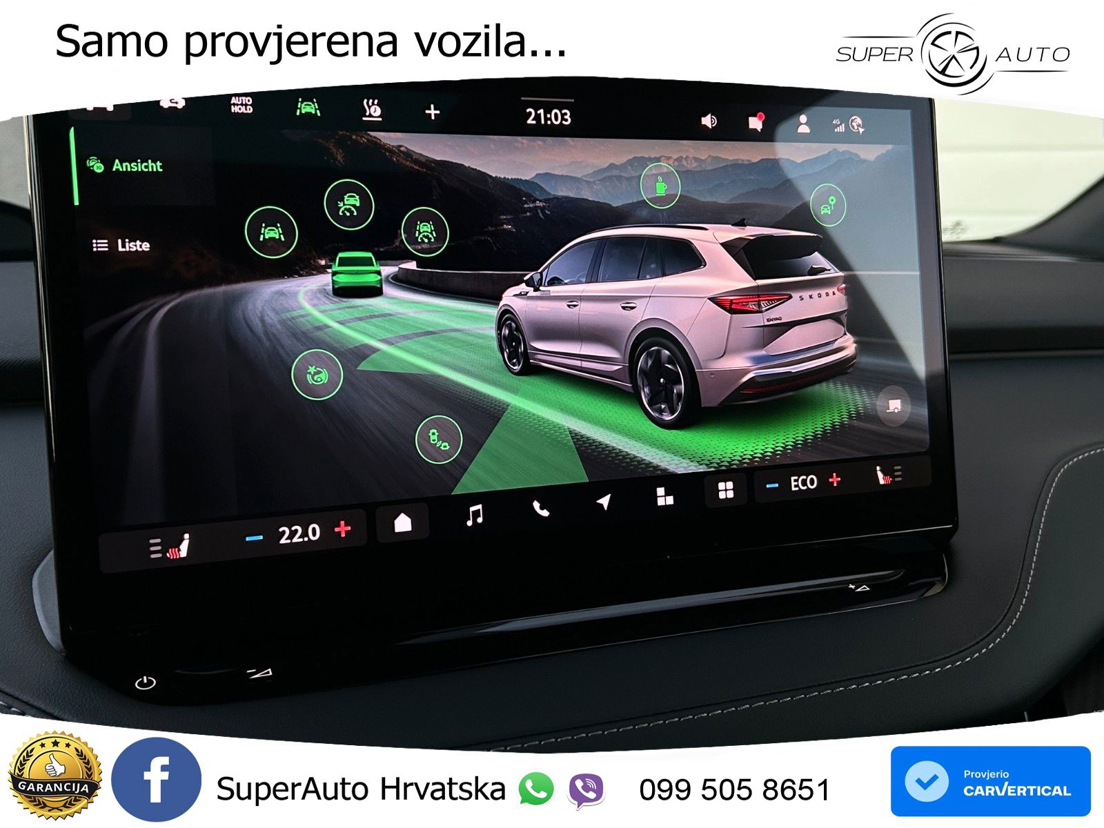 Škoda Enyaq iV RS 82 kWh (340 KS) AWD Suite MATRIX+GR SJED+KAM