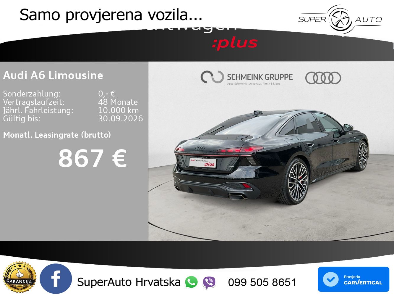 Audi A6 2.0 TFSI (367 KS) e-hybrid quattro S tronic