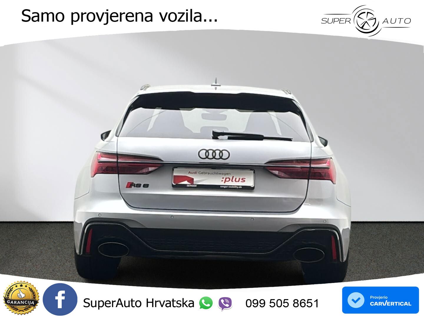 Audi RS6 Avant 4.0 TFSI V8 performance (630 KS)  quattro tiptronic ACC+HEAD+4xGR SJED+360+PANO