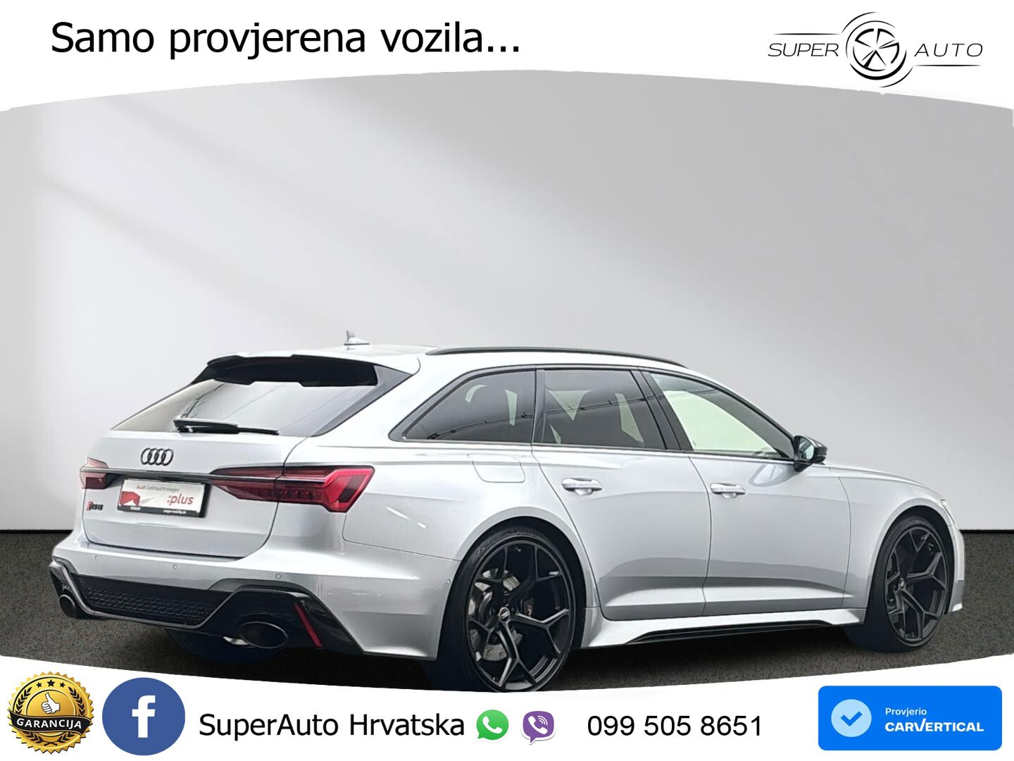 Audi RS6 Avant 4.0 TFSI V8 performance (630 KS)  quattro tiptronic ACC+HEAD+4xGR SJED+360+PANO