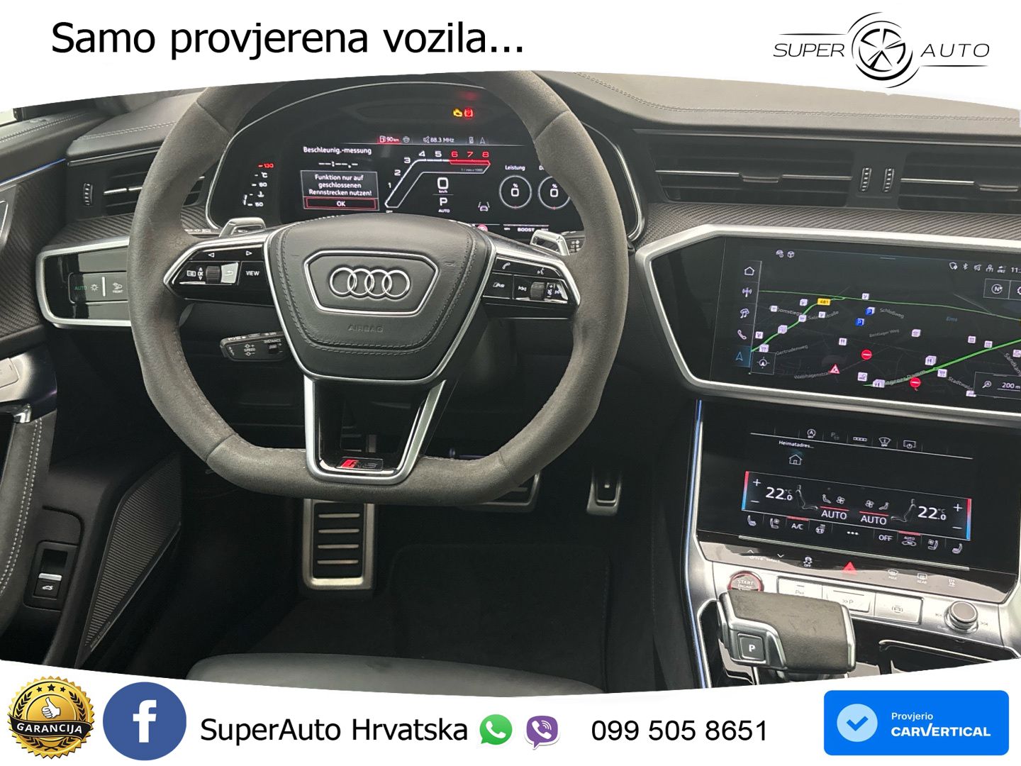 Audi RS6 Avant 4.0 TFSI V8 performance (630 KS)  quattro tiptronic ACC+HEAD+4xGR SJED+360+PANO