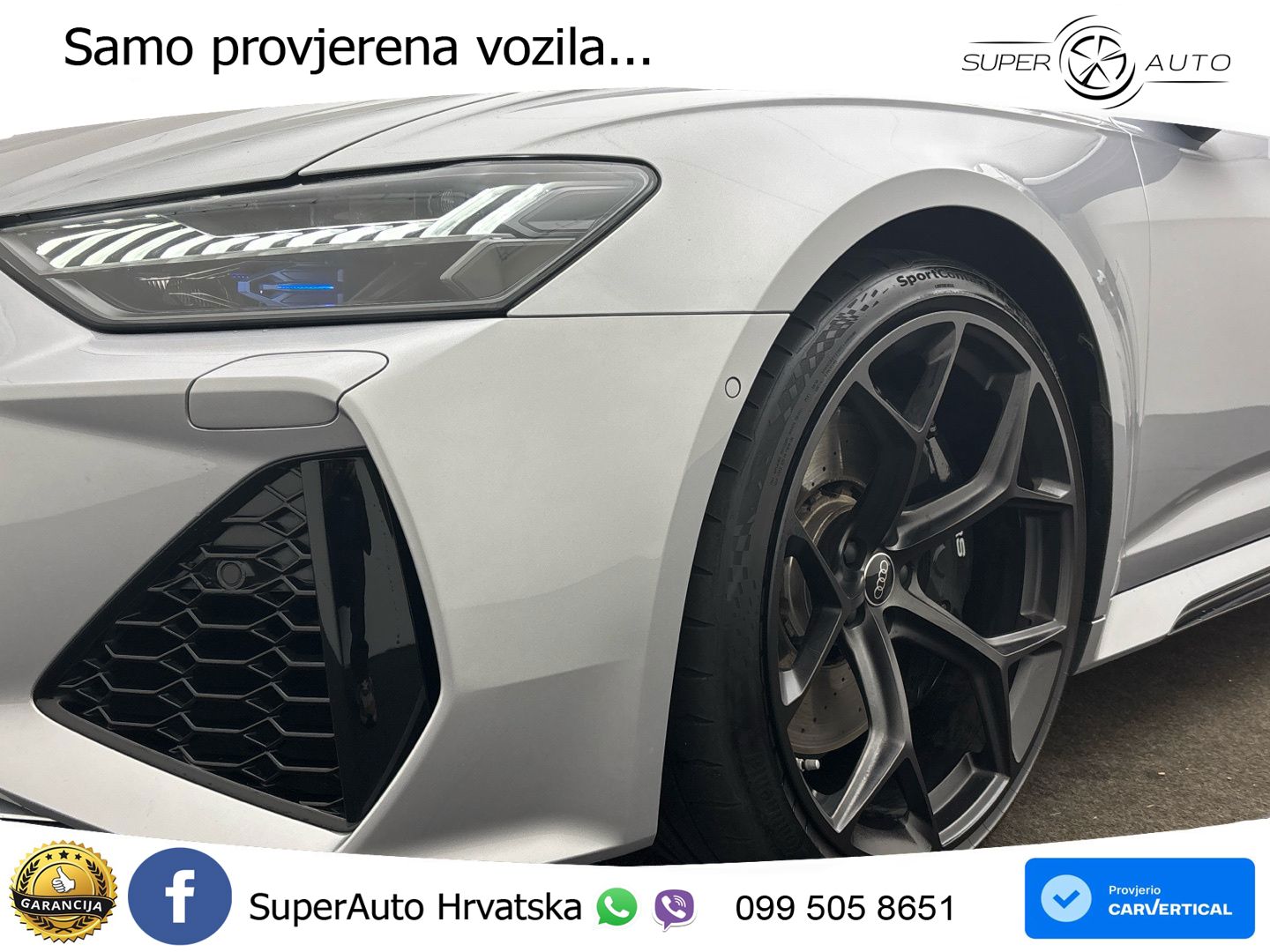 Audi RS6 Avant 4.0 TFSI V8 performance (630 KS)  quattro tiptronic ACC+HEAD+4xGR SJED+360+PANO