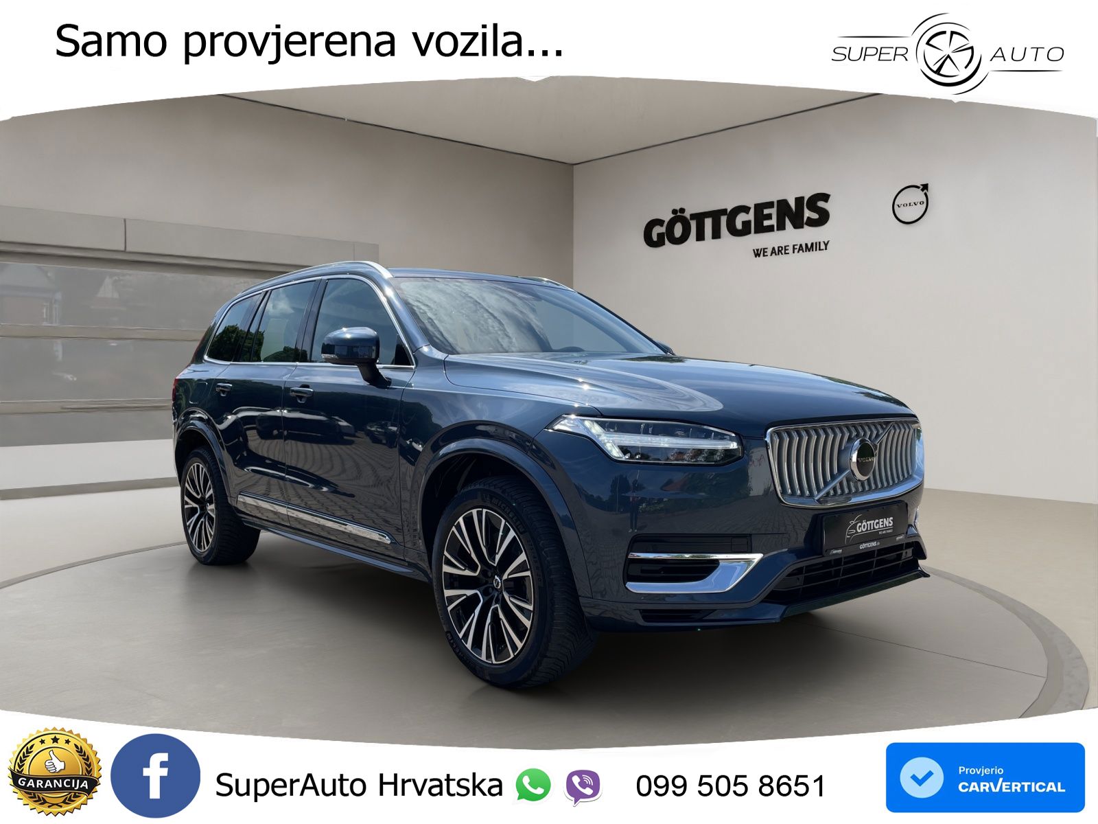 Volvo XC90 2.0 T8 AWD Automatic ZRAČNI+ACC+4xGR SJED+KAM