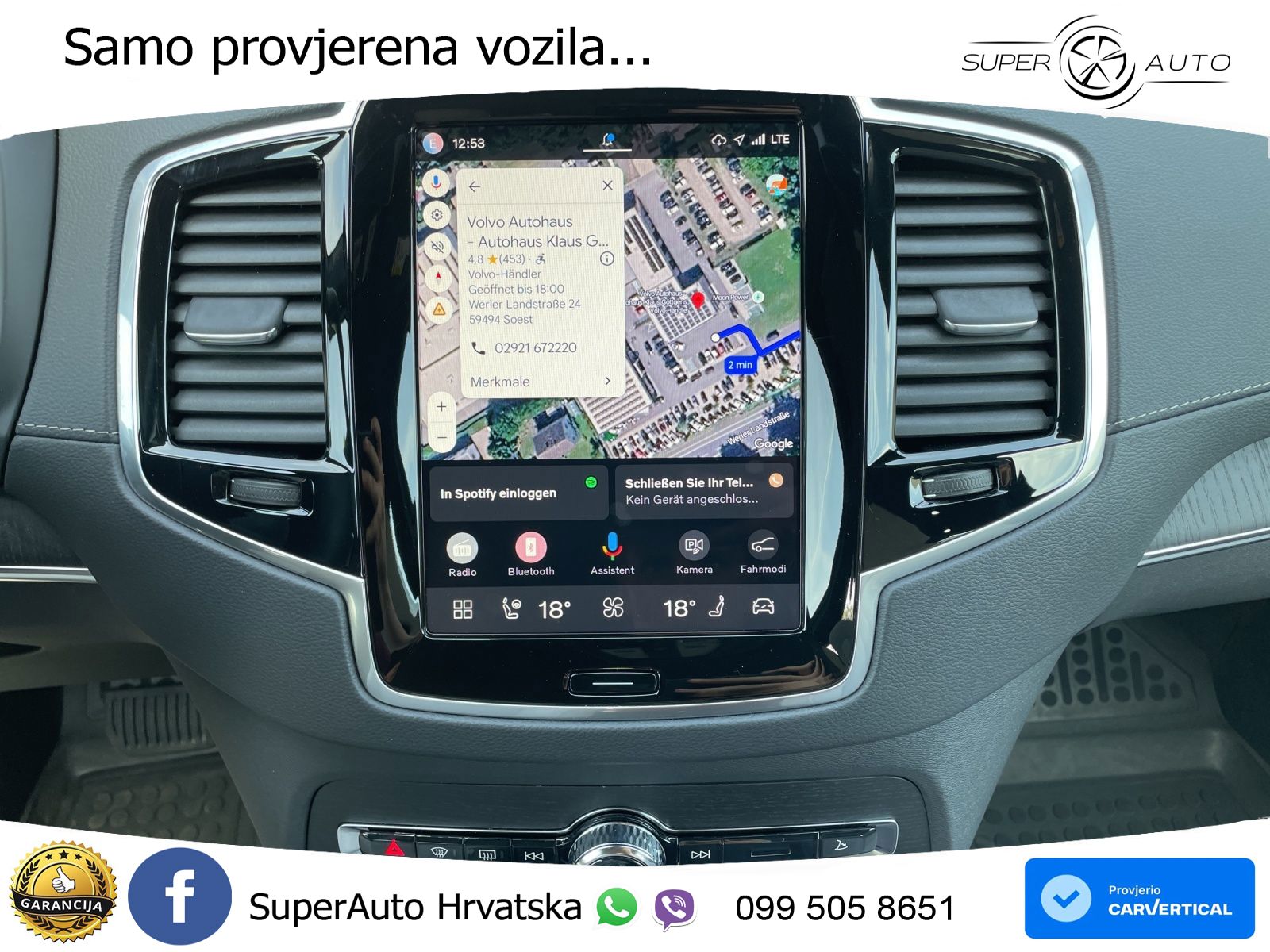 Volvo XC90 2.0 T8 AWD Automatic ZRAČNI+ACC+4xGR SJED+KAM