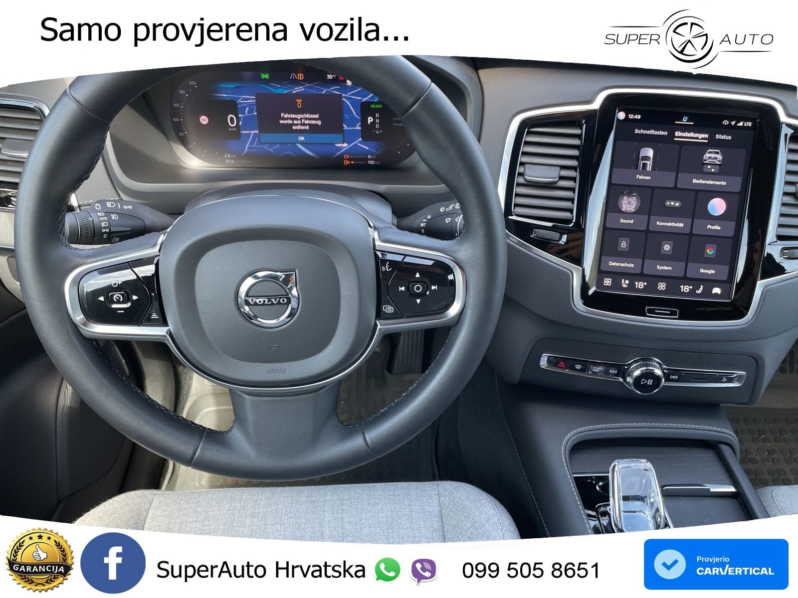 Volvo XC90 2.0 T8 AWD Automatic ZRAČNI+ACC+4xGR SJED+KAM