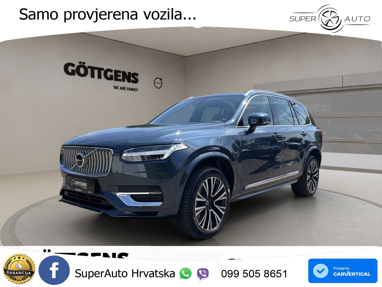 Volvo XC90 2.0 T8 AWD Automatic ZRAČNI+ACC+4xGR SJED+KAM
