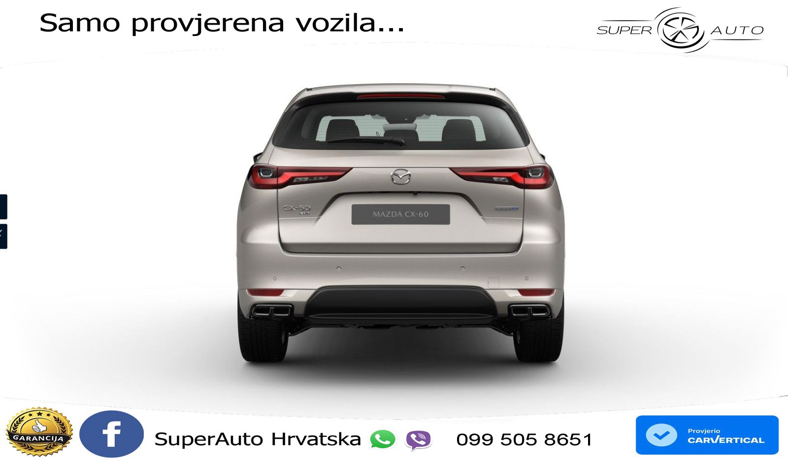 Mazda CX-60 2.5 e-Skyactiv (328 KS) AWD Automatic LED+GR SJED+ACC