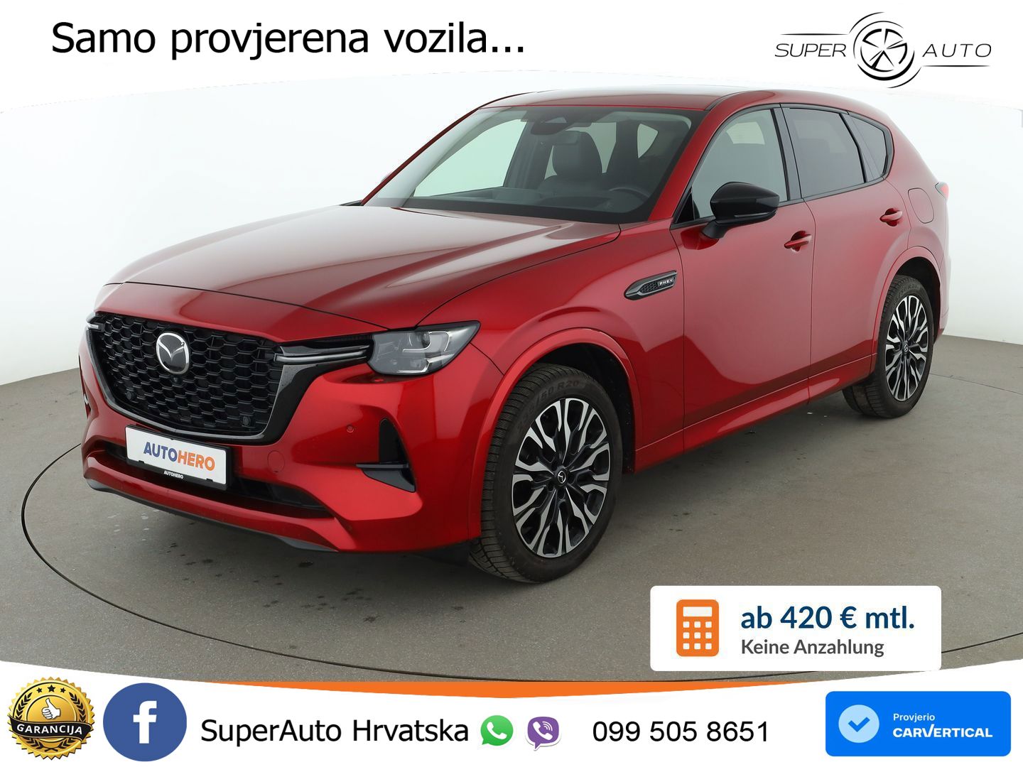 Mazda CX-60 2.5 e-Skyactiv (328 KS) AWD Automatic LED+GR SJED+ACC