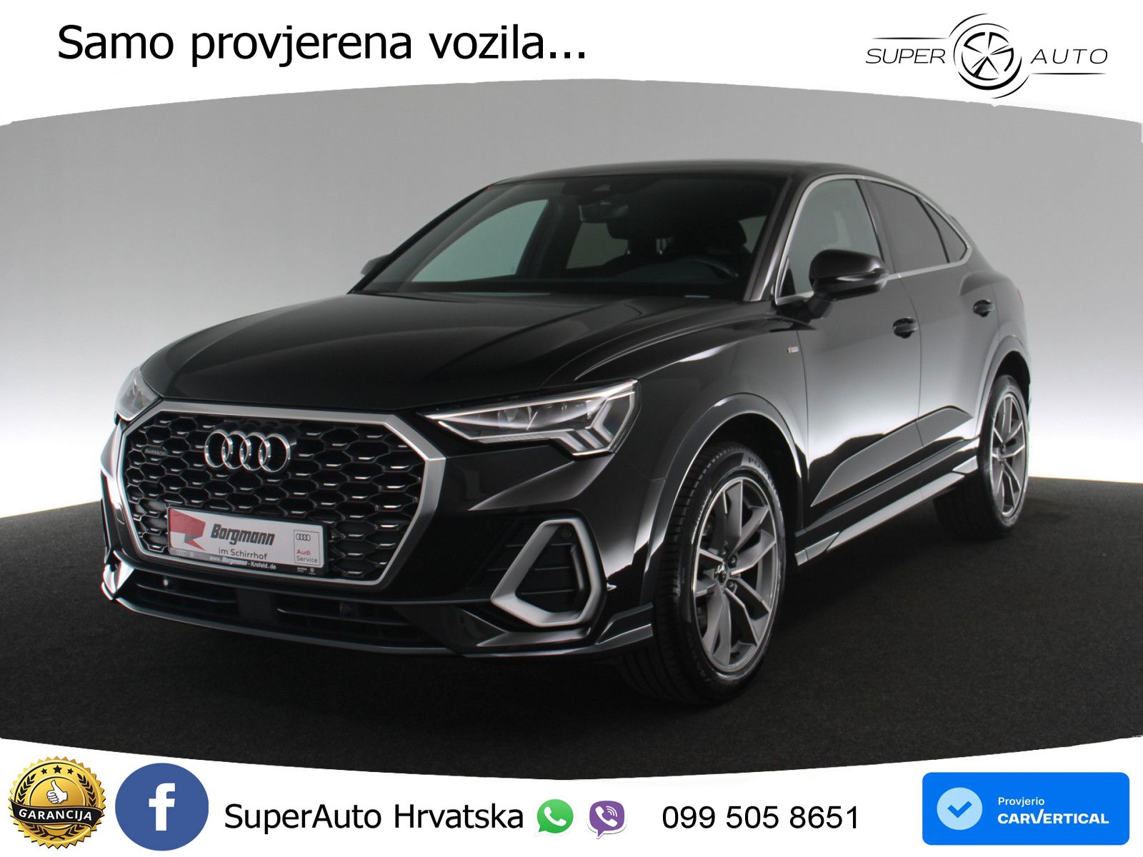 Audi Q3 Sportback 35 TDI (150 KS) quattro S tronic S line LED+GR SJED+ACC