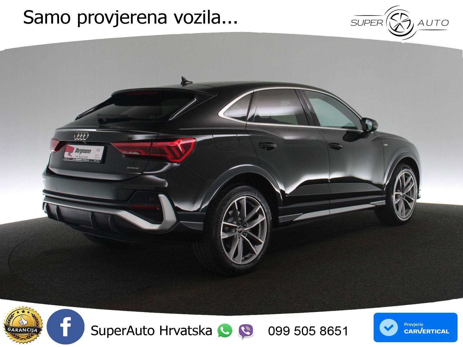 Audi Q3 Sportback 35 TDI (150 KS) quattro S tronic S line LED+GR SJED+ACC