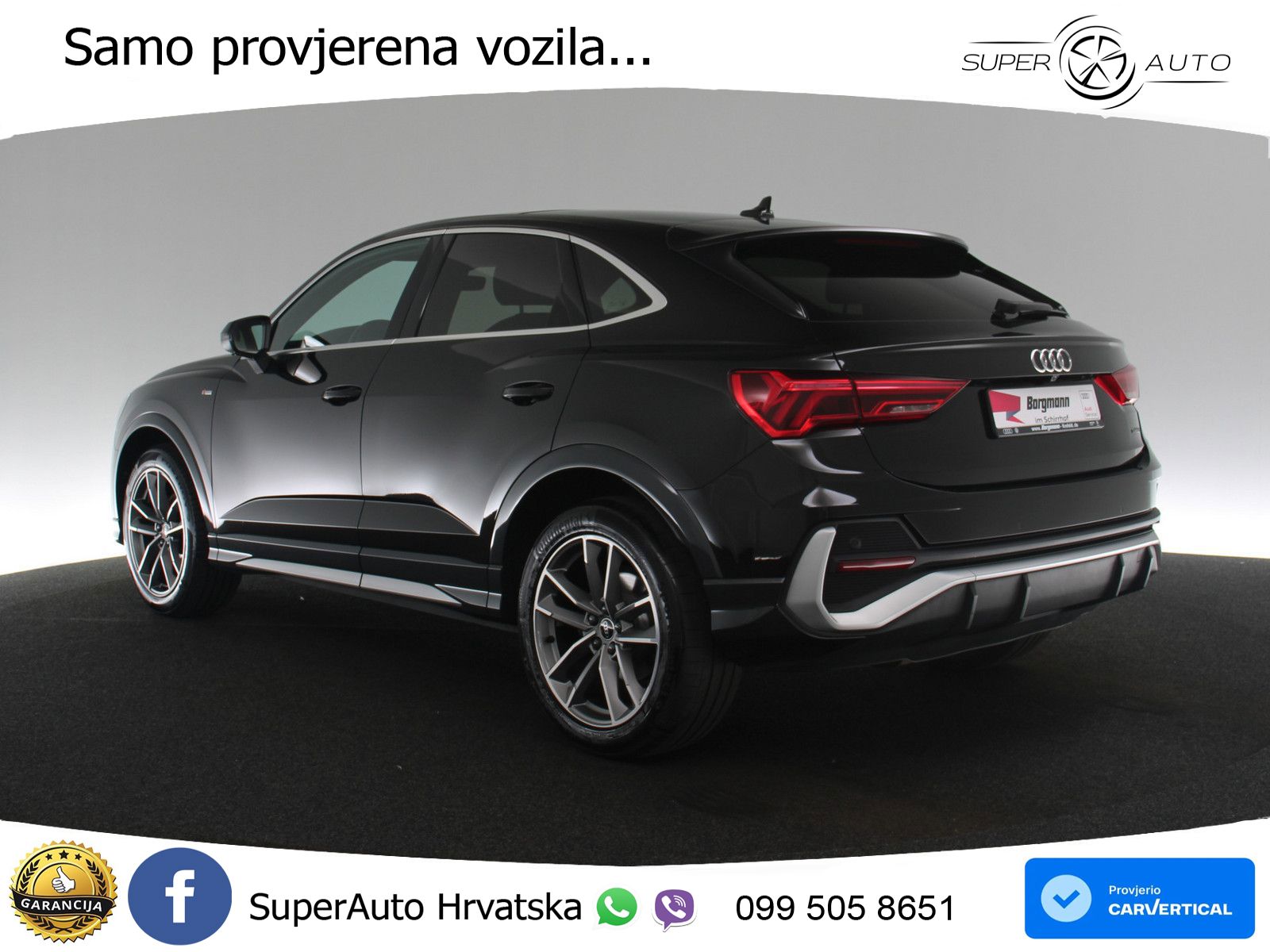 Audi Q3 Sportback 35 TDI (150 KS) quattro S tronic S line LED+GR SJED+ACC