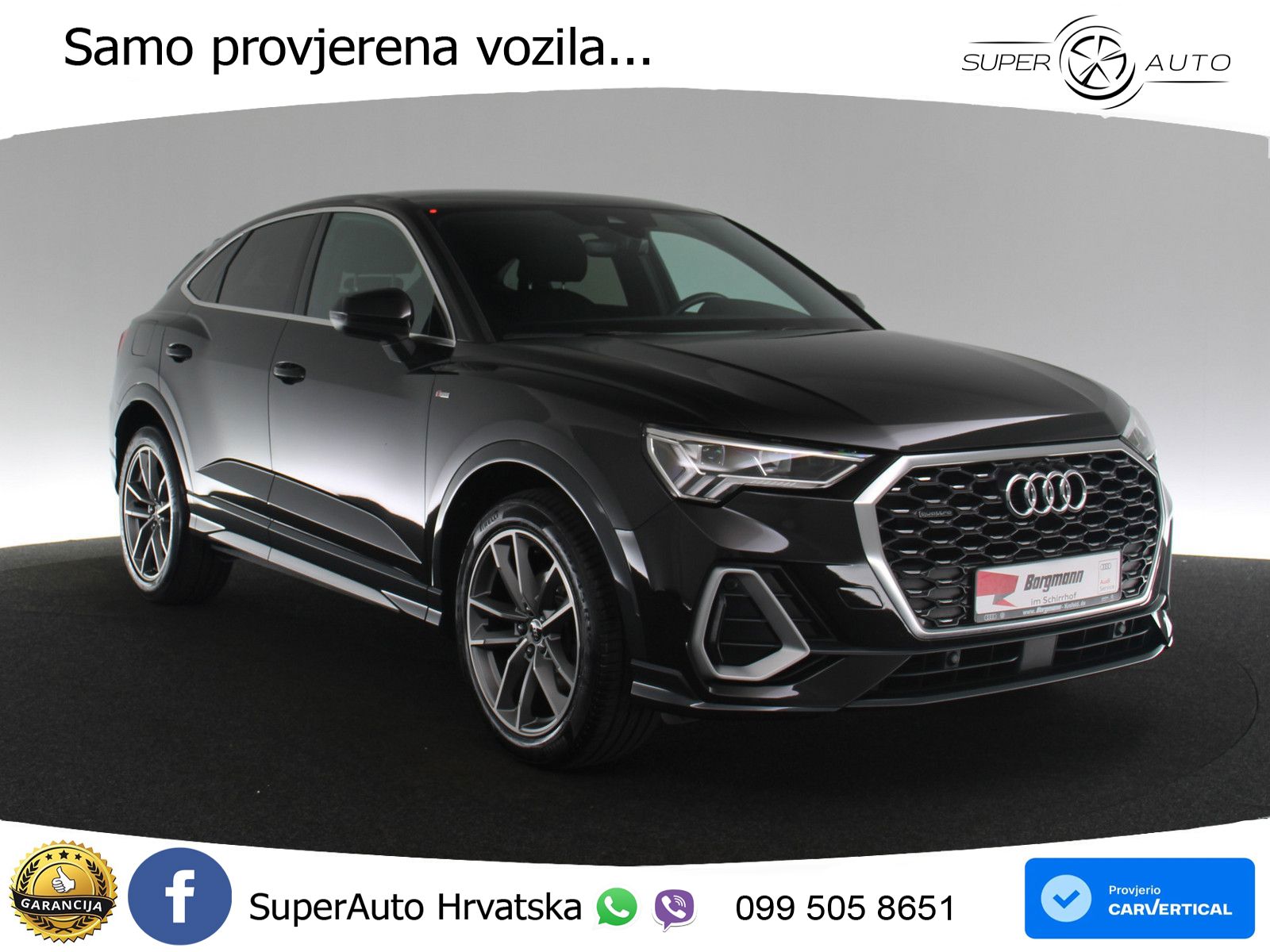 Audi Q3 Sportback 35 TDI (150 KS) quattro S tronic S line LED+GR SJED+ACC