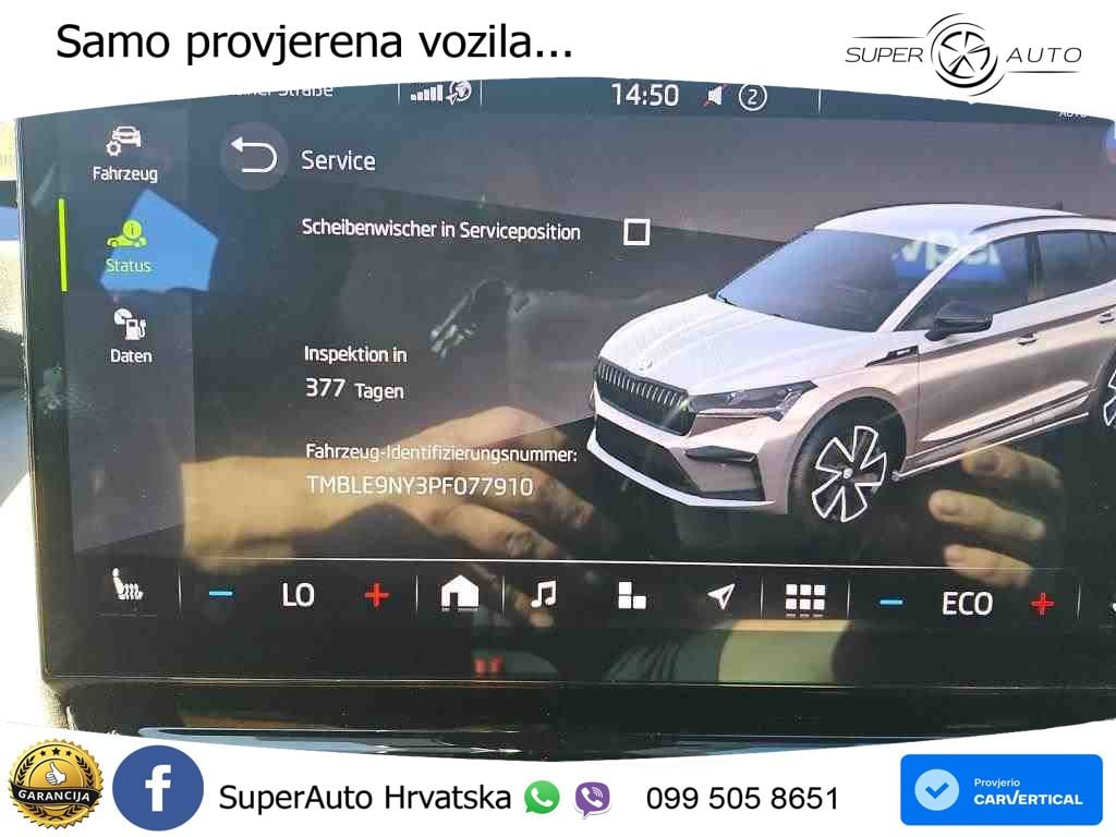 Škoda Enyaq iV 80x 82 kWh (265 KS) AWD SportLine LED+GR SJED+ACC