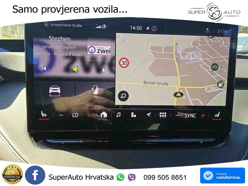 Škoda Enyaq iV 80x 82 kWh (265 KS) AWD SportLine LED+GR SJED+ACC