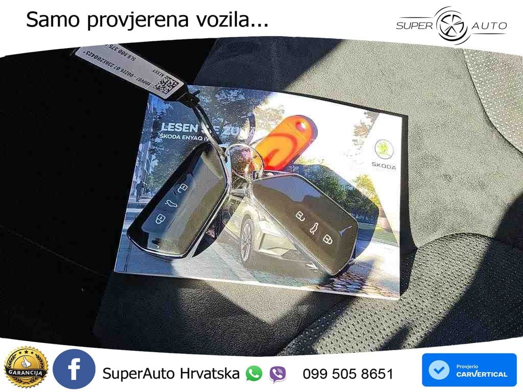 Škoda Enyaq iV 80x 82 kWh (265 KS) AWD SportLine LED+GR SJED+ACC