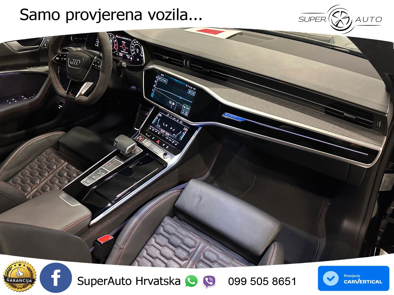 Audi RS7 4.0 TFSI V8 performance (630 KS) quattro tiptronic LED+GR SJED+ACC