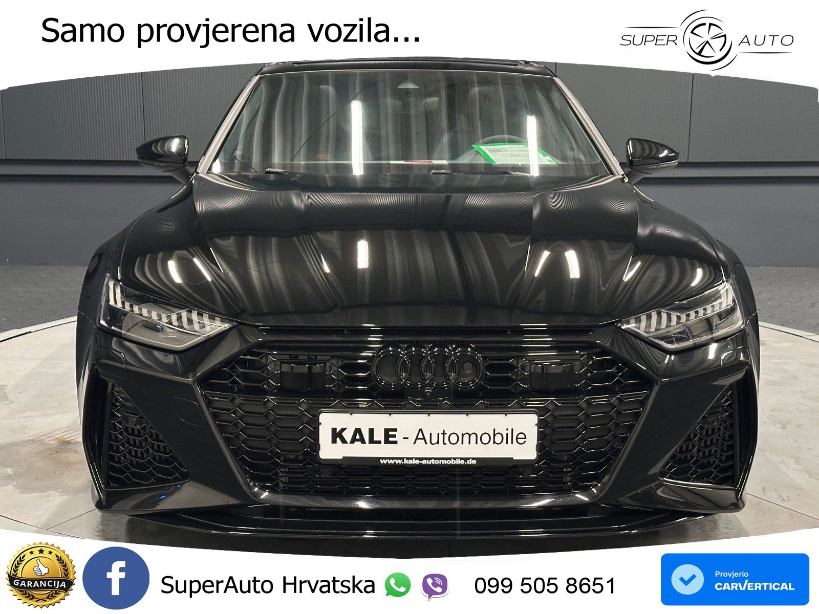 Audi RS7 4.0 TFSI V8 performance (630 KS) quattro tiptronic LED+GR SJED+ACC