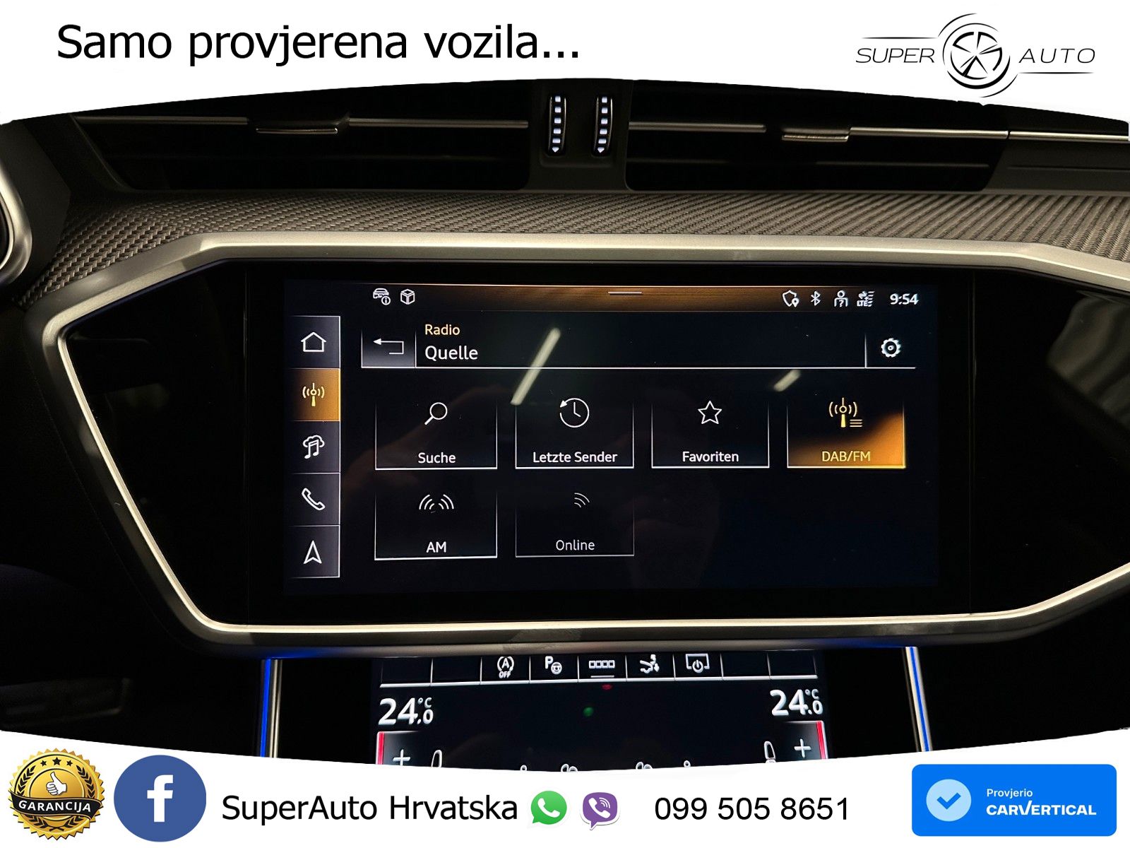Audi RS7 4.0 TFSI V8 performance (630 KS) quattro tiptronic LED+GR SJED+ACC