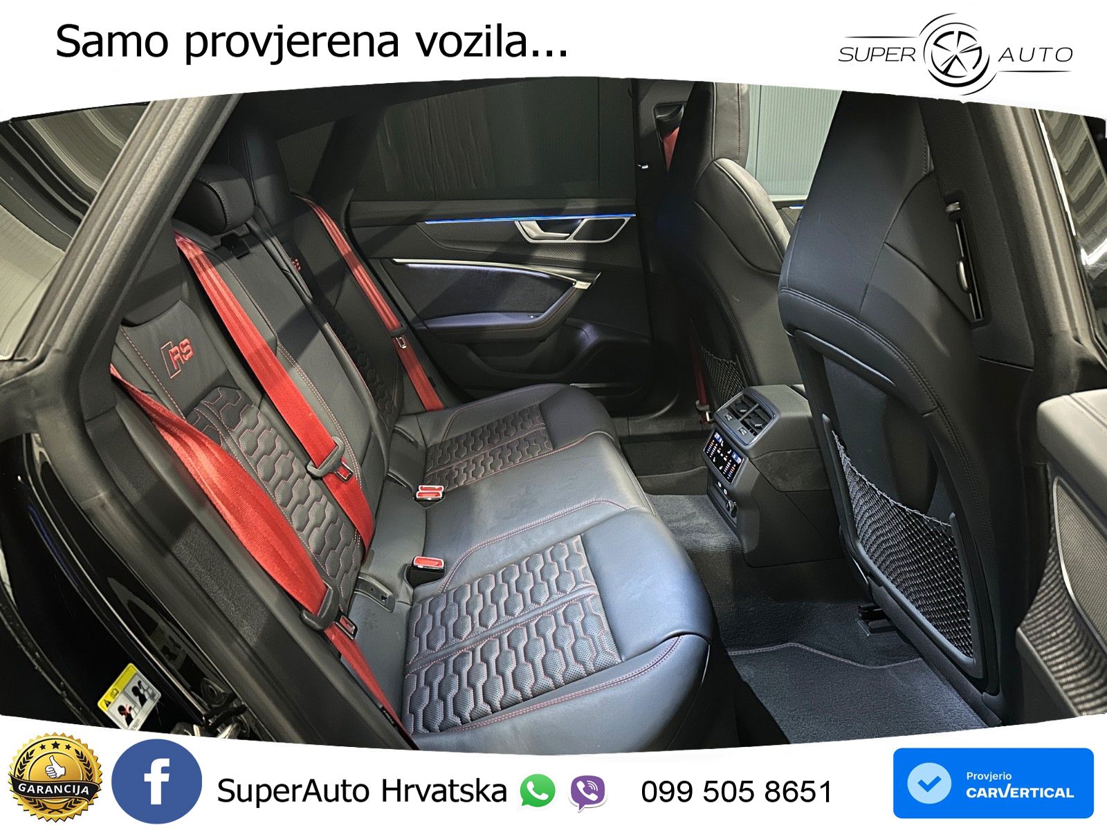 Audi RS7 4.0 TFSI V8 performance (630 KS) quattro tiptronic LED+GR SJED+ACC