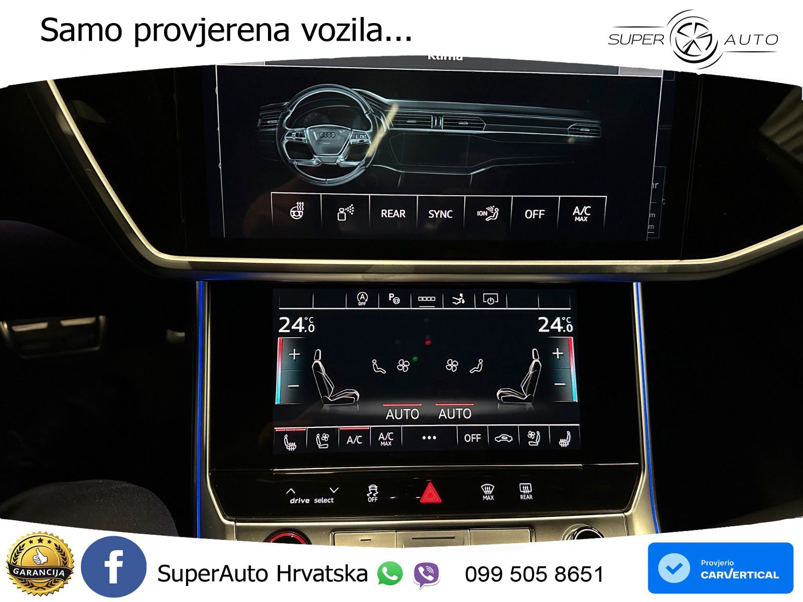 Audi RS7 4.0 TFSI V8 performance (630 KS) quattro tiptronic LED+GR SJED+ACC