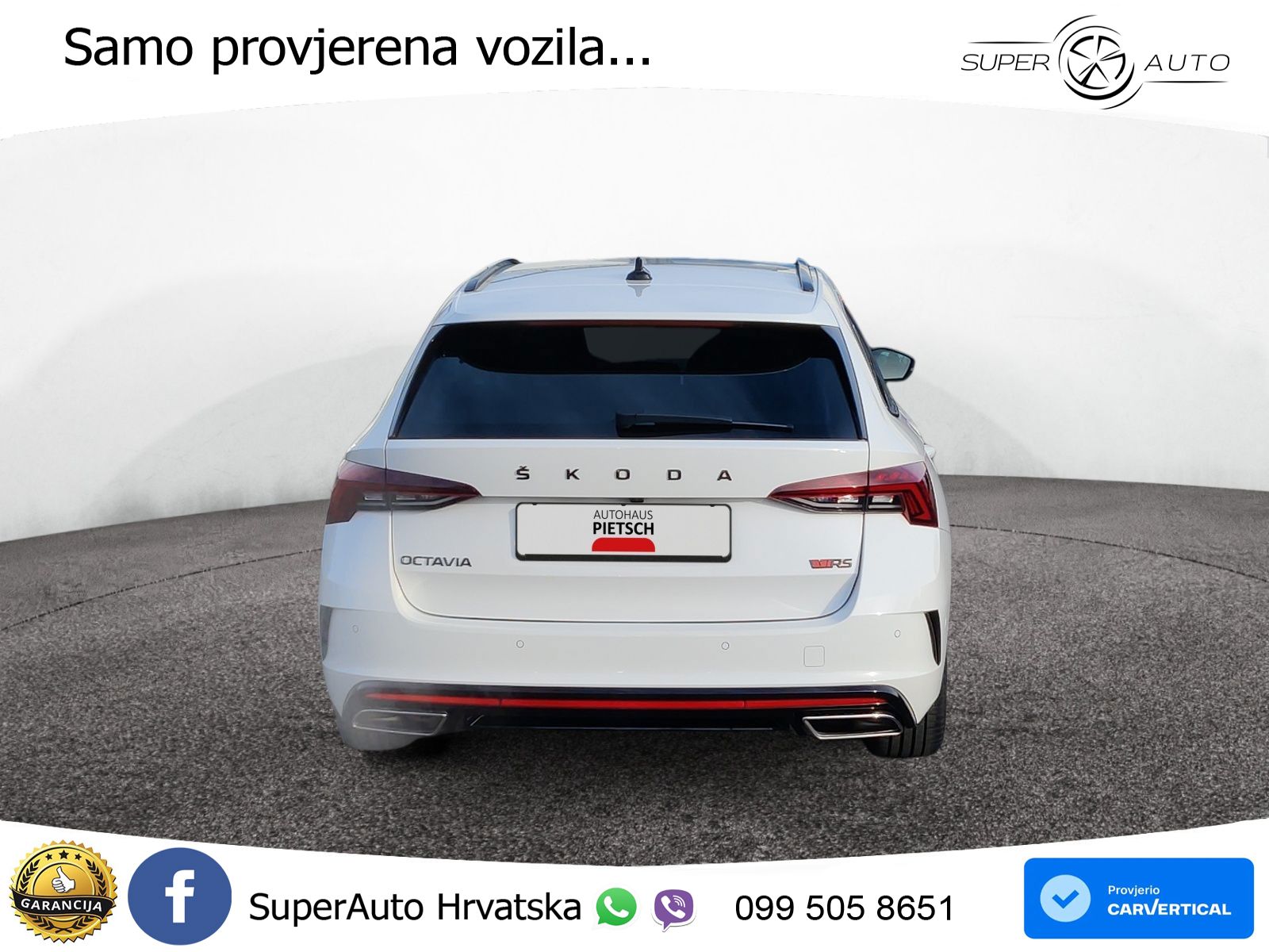 Škoda Octavia Combi RS 2.0 TDI (200 KS) DSG LED+GR SJED+ACC