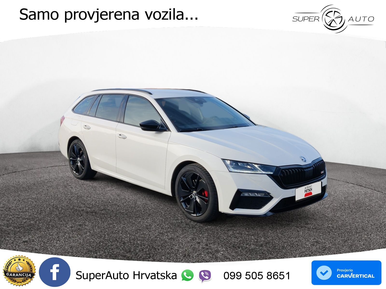 Škoda Octavia Combi RS 2.0 TDI (200 KS) DSG LED+GR SJED+ACC