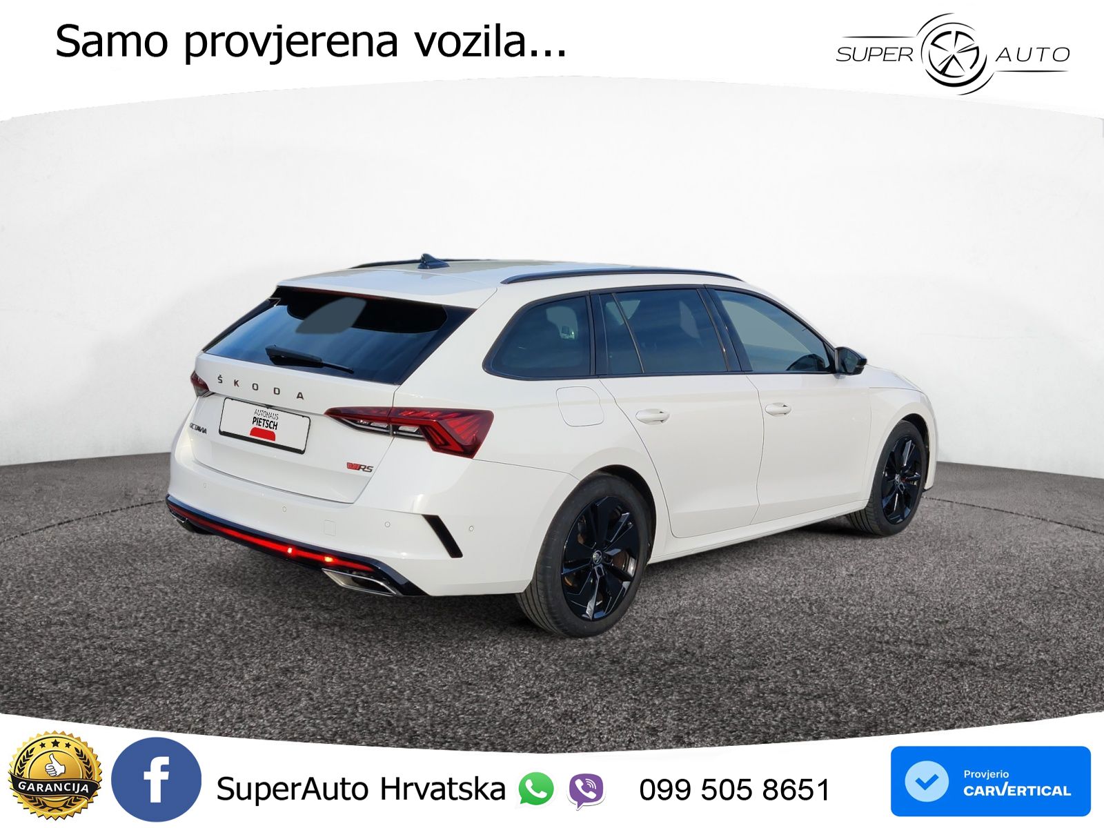 Škoda Octavia Combi RS 2.0 TDI (200 KS) DSG LED+GR SJED+ACC